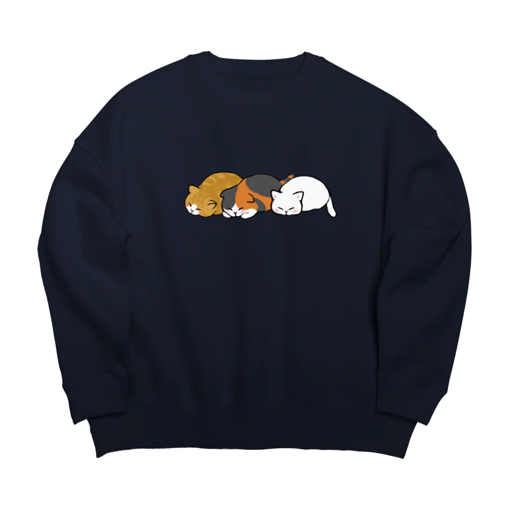 ふわにゃんshopのツチノコ☆キャッツ Big Crew Neck Sweatshirt