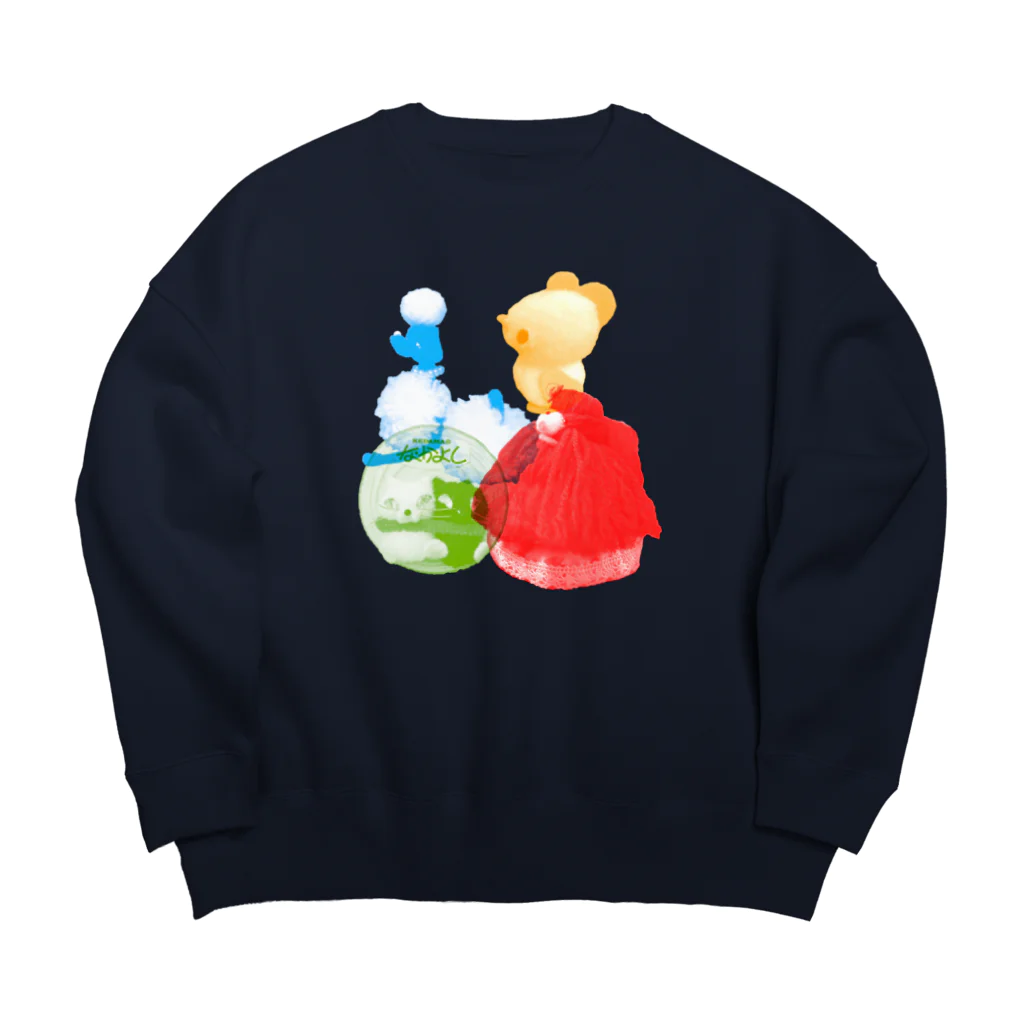 毛玉商店の毛玉商店キャラパレード Big Crew Neck Sweatshirt