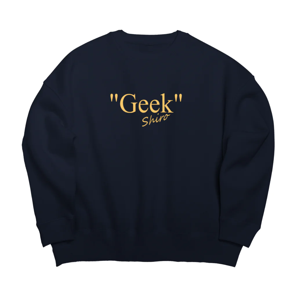 shiroの"Geek" Big Crew Neck Sweatshirt