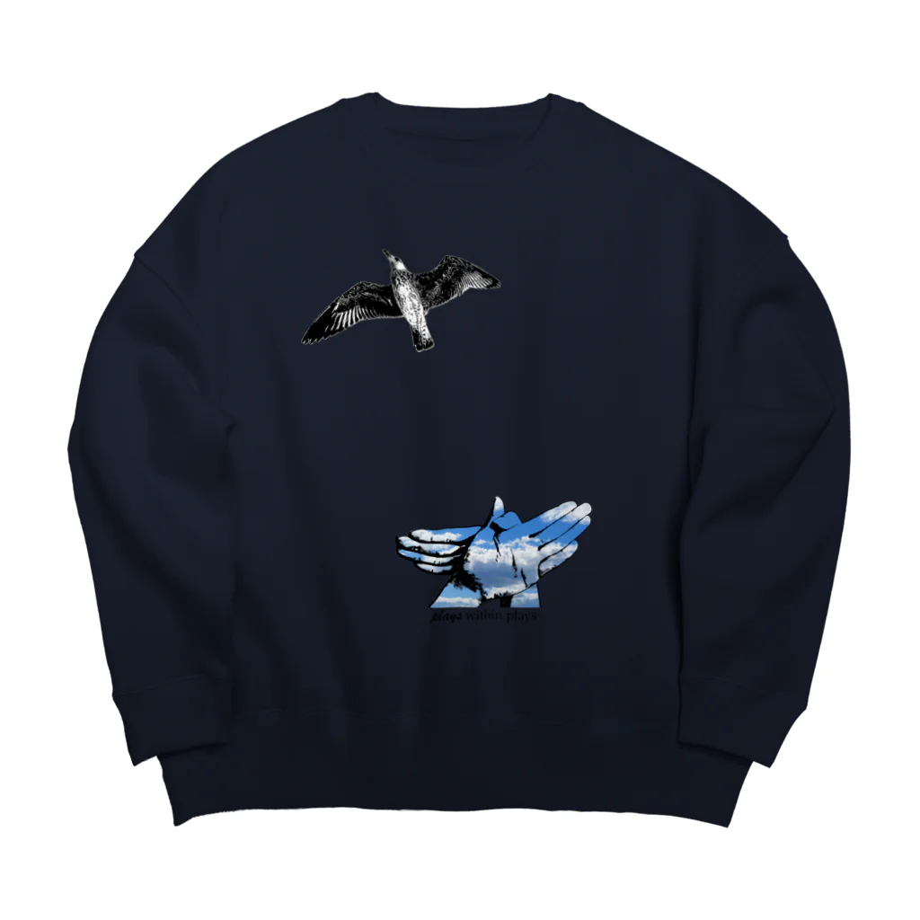 Plays_Within_PlaysのBird Shadow Big Crew Neck Sweatshirt