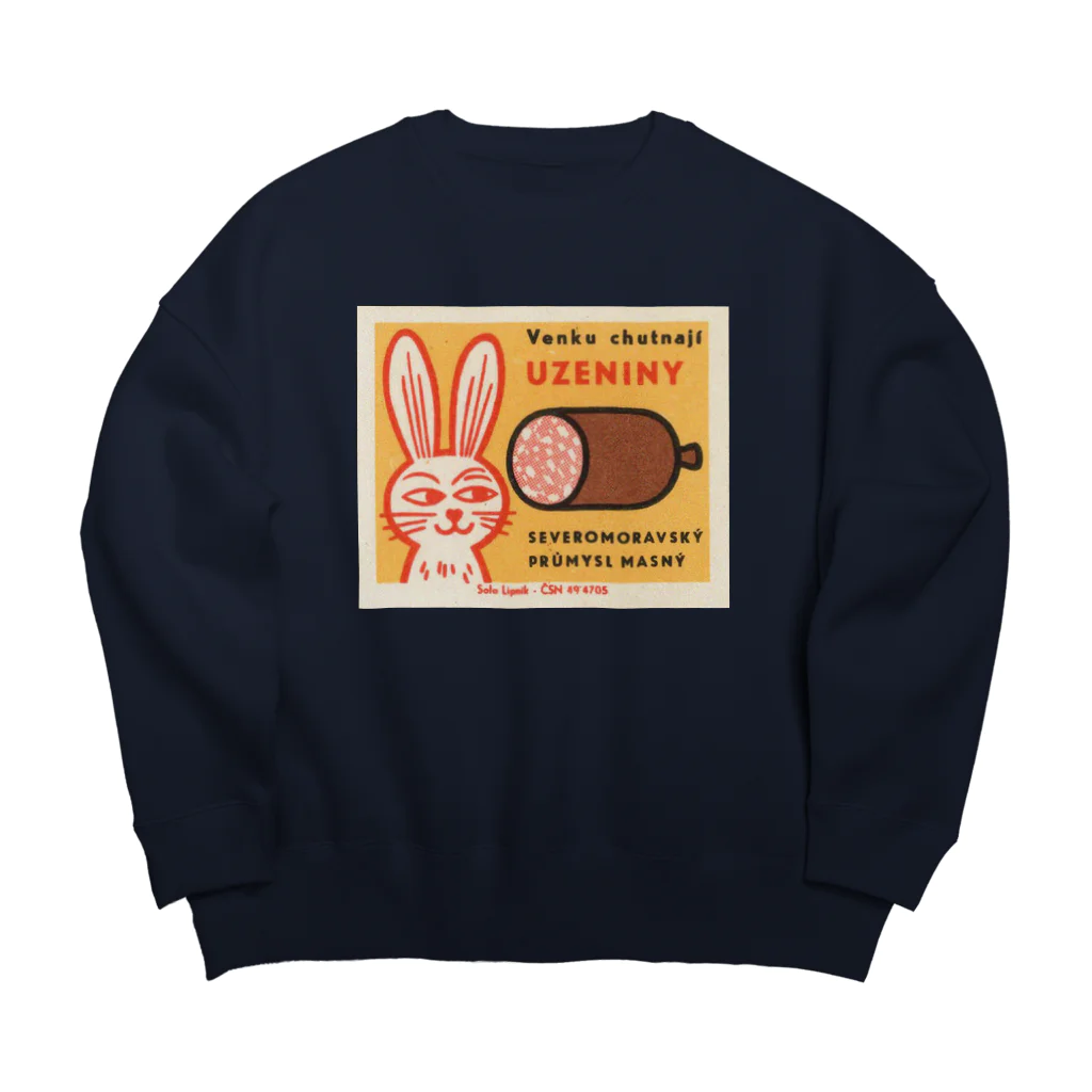 YS VINTAGE WORKSのチェコ　ウサギとソーセージ Big Crew Neck Sweatshirt