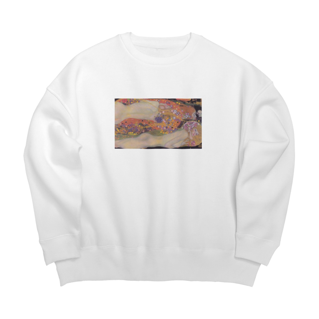 Art Baseのグスタフ・クリムト / 水蛇 II / 1907 / Gustav Klimt / Water snake II Big Crew Neck Sweatshirt