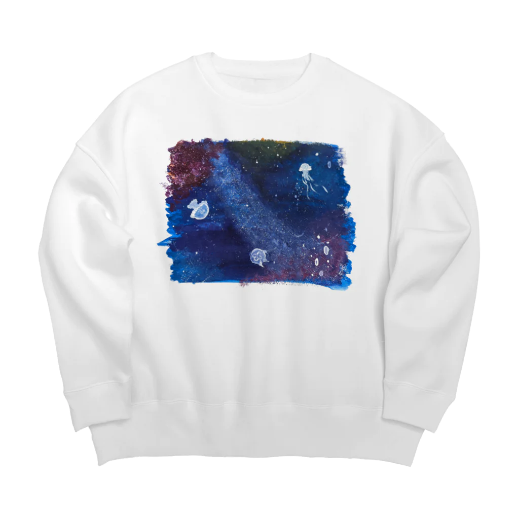 美夜乃闇の深海の宇宙 Big Crew Neck Sweatshirt