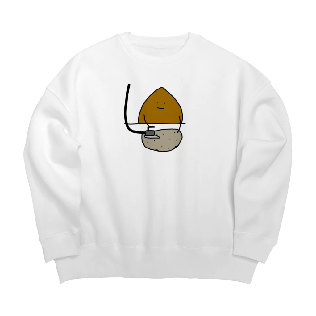 ＋Whimsyのクリーニング栗 Big Crew Neck Sweatshirt