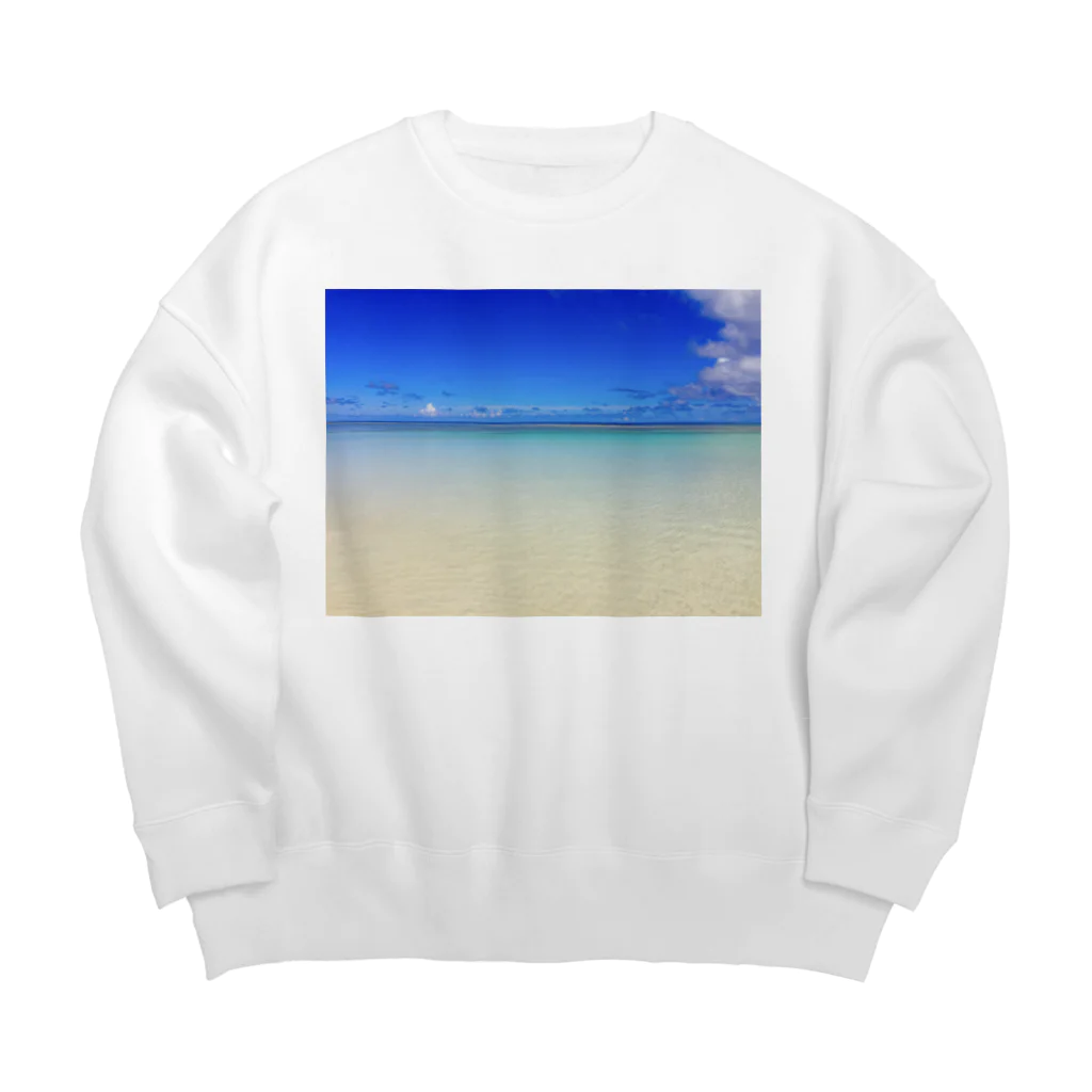 mizuphoto galleryのwestern sandy beach Big Crew Neck Sweatshirt