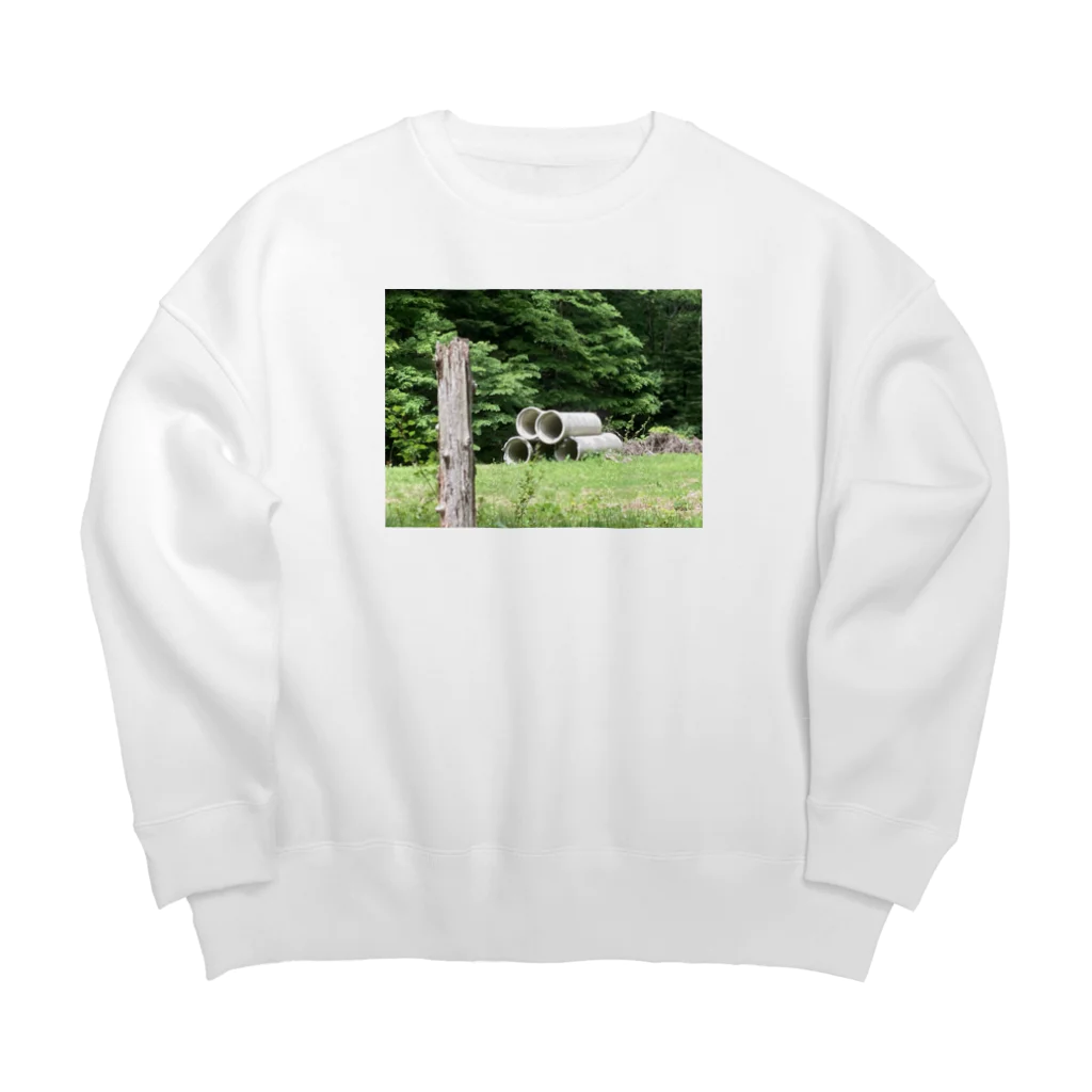 口のド○えもんでしか見たことないやつ Big Crew Neck Sweatshirt