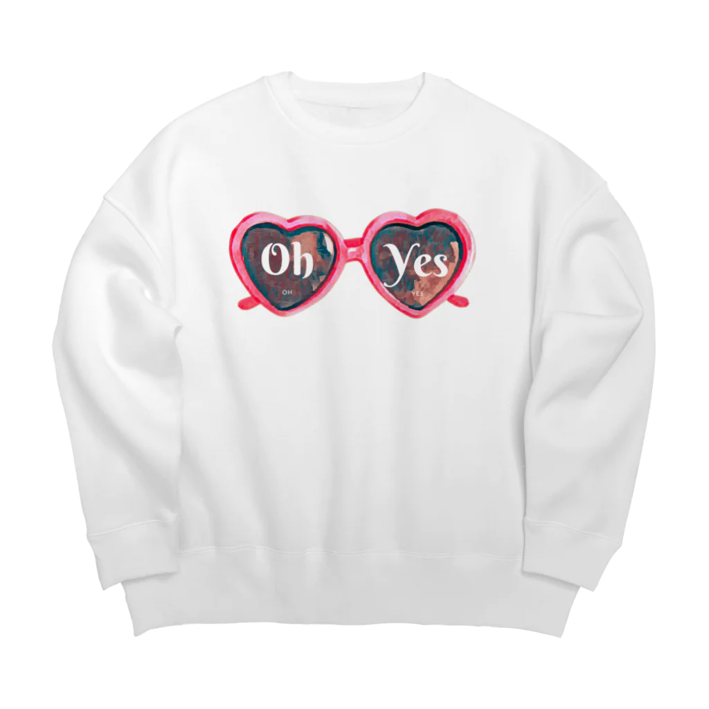 aoi.aoのOh Yes - サングラス Big Crew Neck Sweatshirt