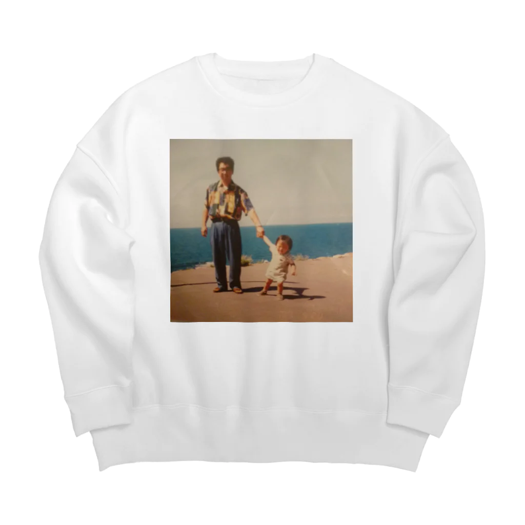 sisuの父と我の古い写真 Big Crew Neck Sweatshirt