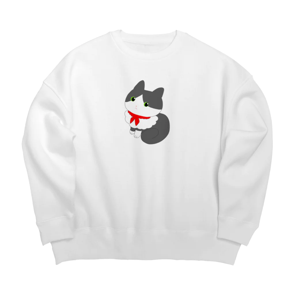 きねぶち温泉のおすましリボンの猫のきょうちゃん Big Crew Neck Sweatshirt