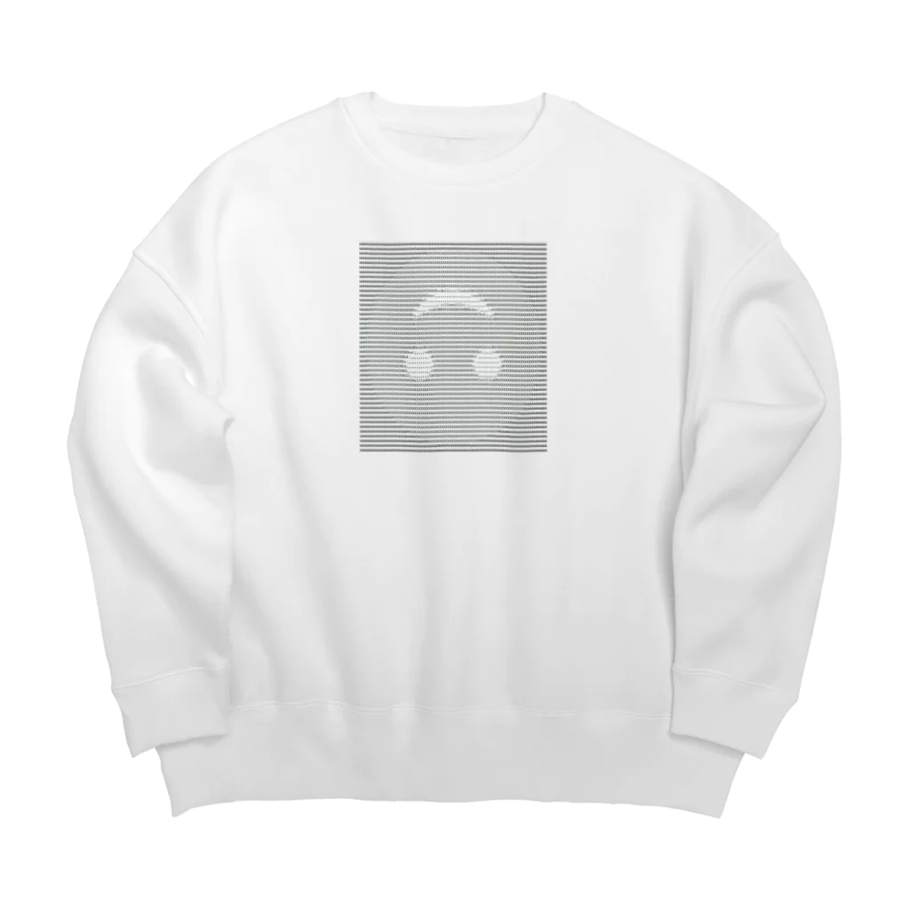 internetのdope ASCII smile #1 Big Crew Neck Sweatshirt