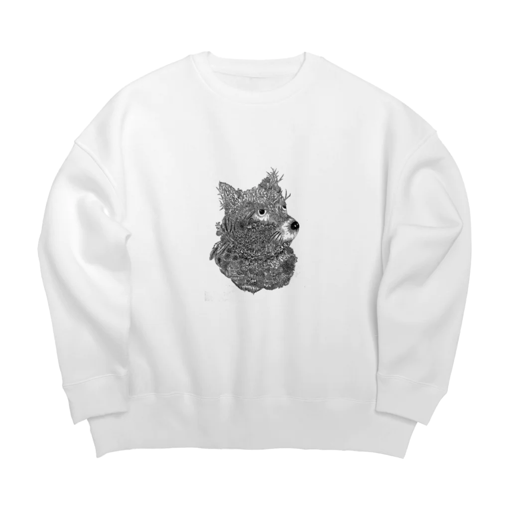 mocchanのしば犬 Big Crew Neck Sweatshirt