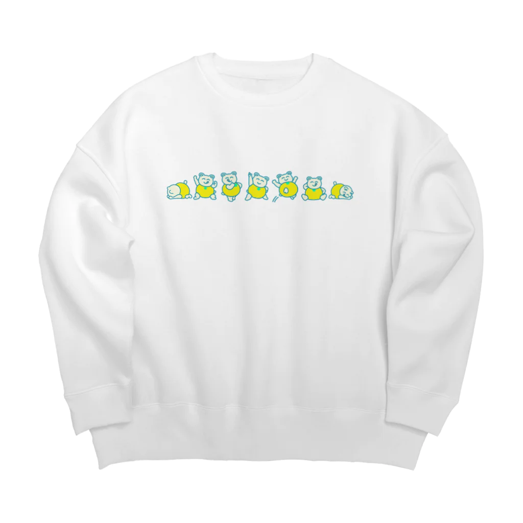 はっさくまの日用品のはっさくまの日常 Big Crew Neck Sweatshirt