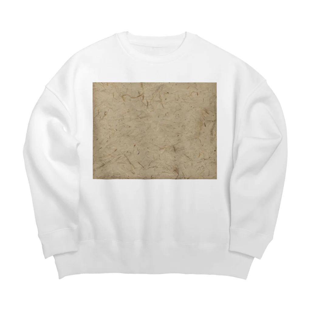 下田村の高級手漉き和紙 Big Crew Neck Sweatshirt