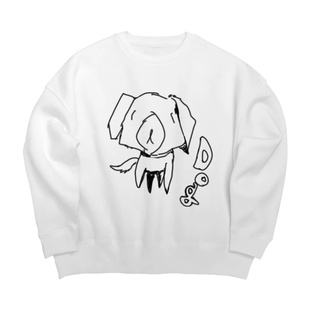 時々※のユル飛び出し犬さん Big Crew Neck Sweatshirt