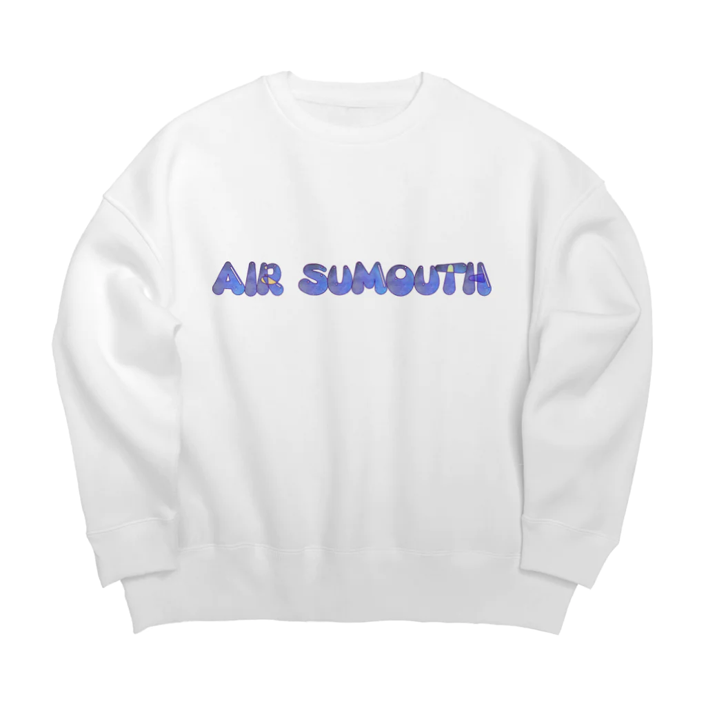 Air Sumouthの☆エアースマース文字☆ Big Crew Neck Sweatshirt