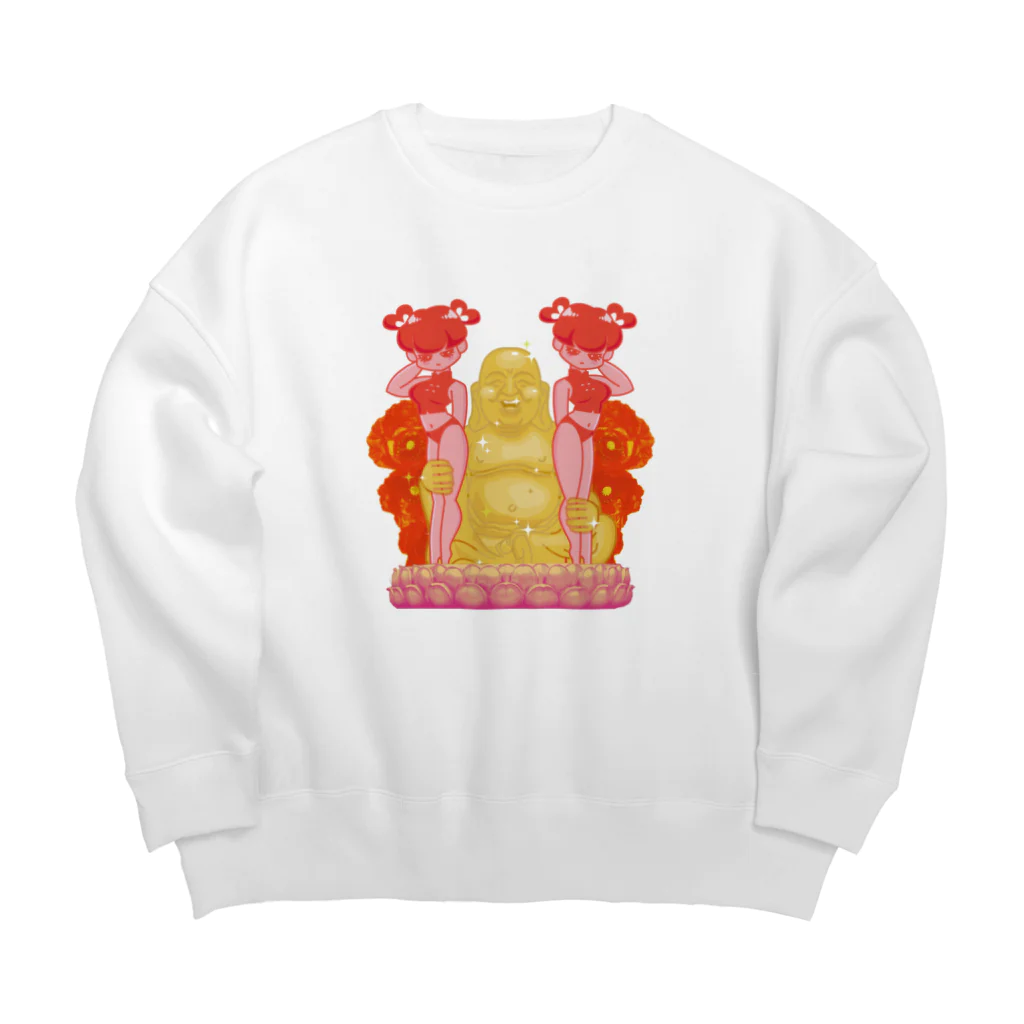 中華呪術堂（チャイナマジックホール）の【前面】彼は女色を好まず Big Crew Neck Sweatshirt