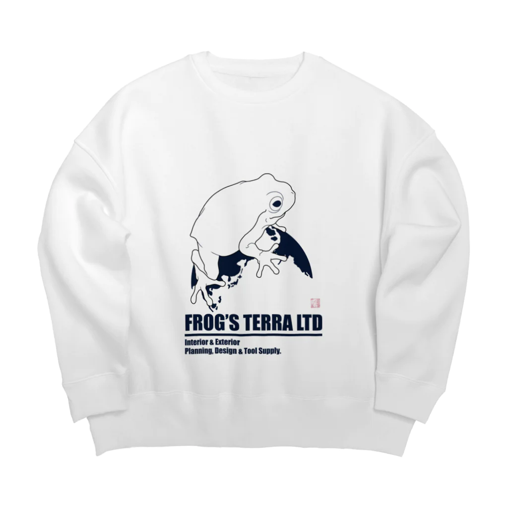 FROG'S TERRA LTDのカラード　ディープシーブルー Big Crew Neck Sweatshirt