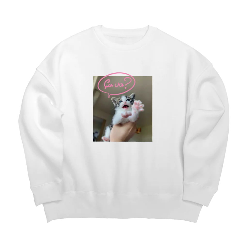 Cordelia　SUZURI分室の幼少期のサバ氏 Big Crew Neck Sweatshirt