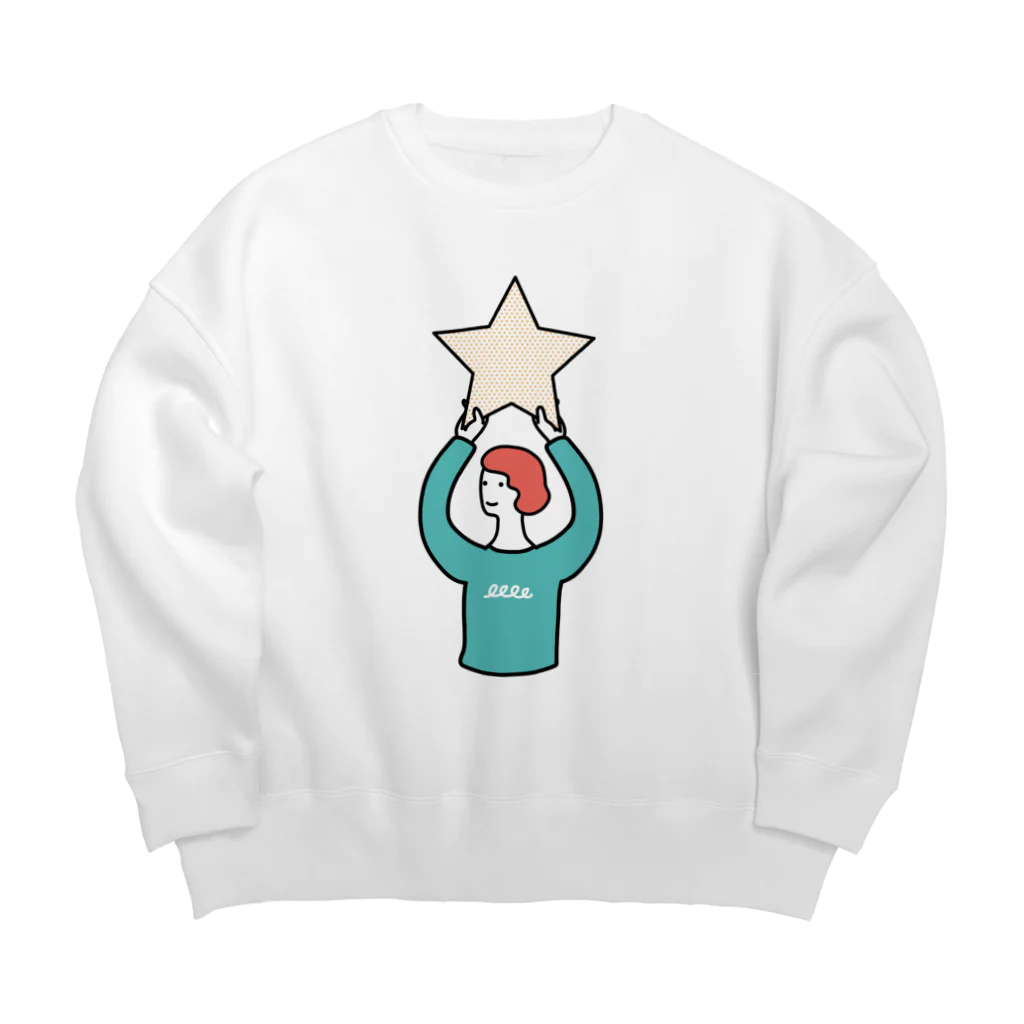 マツの一番星 Big Crew Neck Sweatshirt