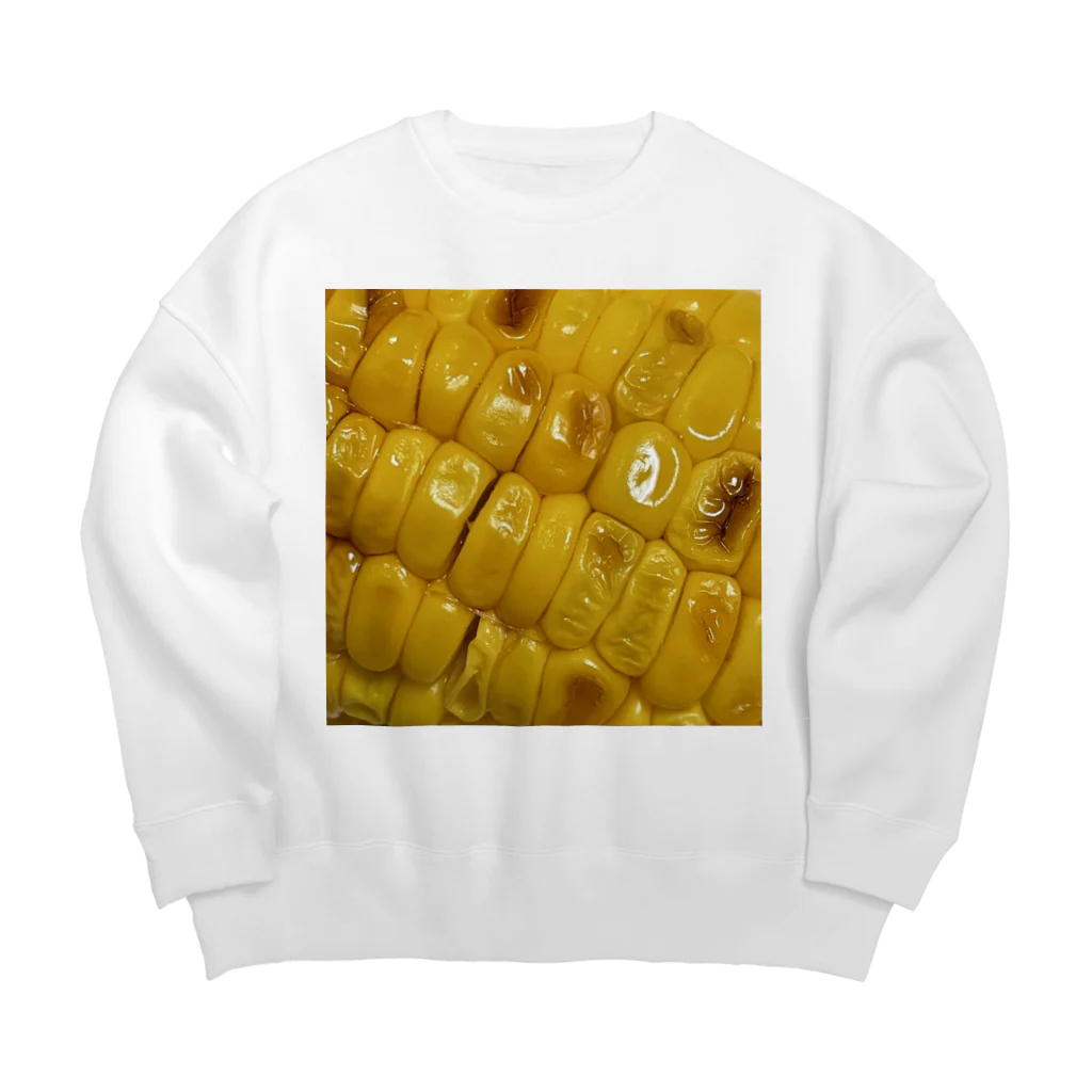 あゆのしおやきの焼きとうもろこし Big Crew Neck Sweatshirt