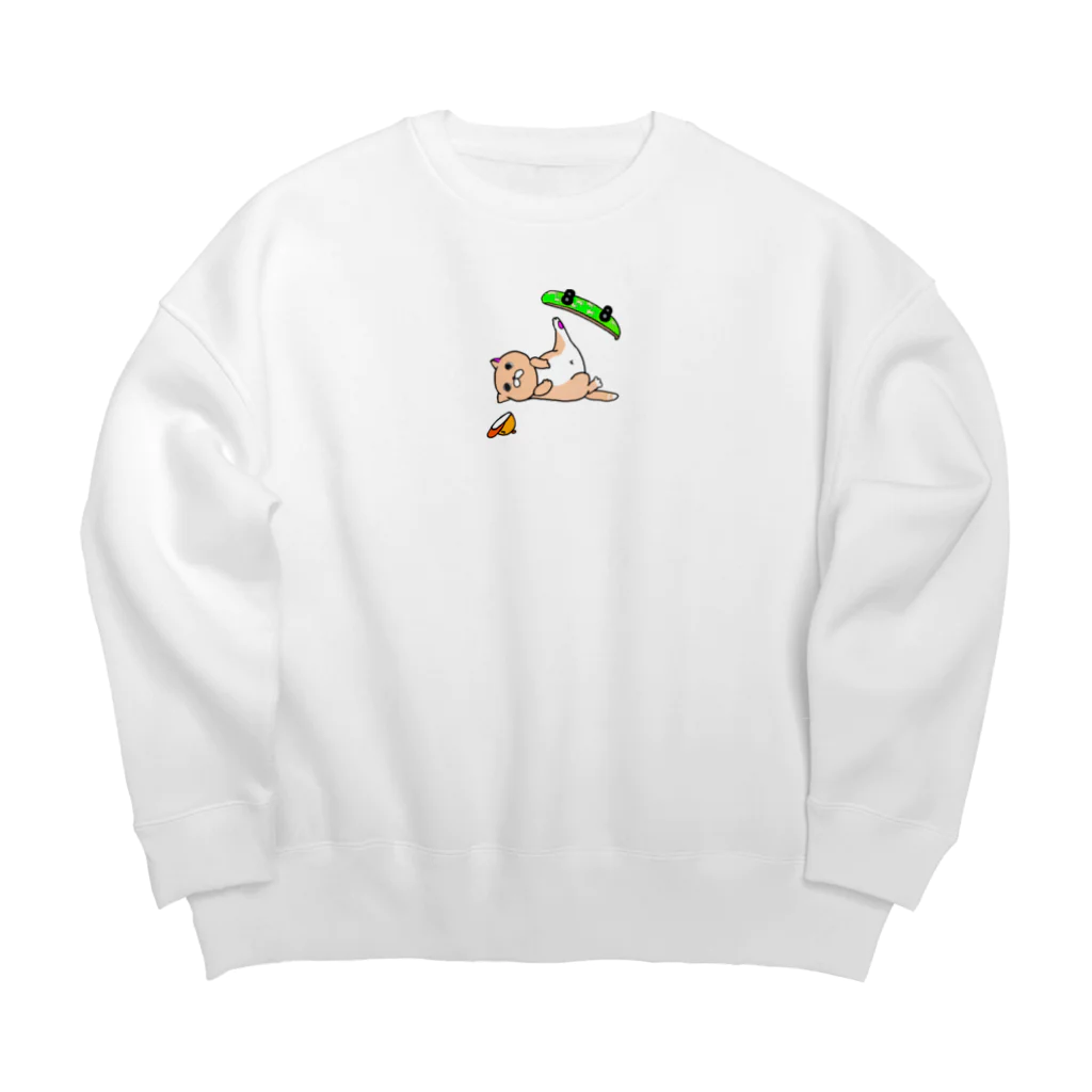 十人十色ちゃんのKitty skateboard スケートボード Big Crew Neck Sweatshirt