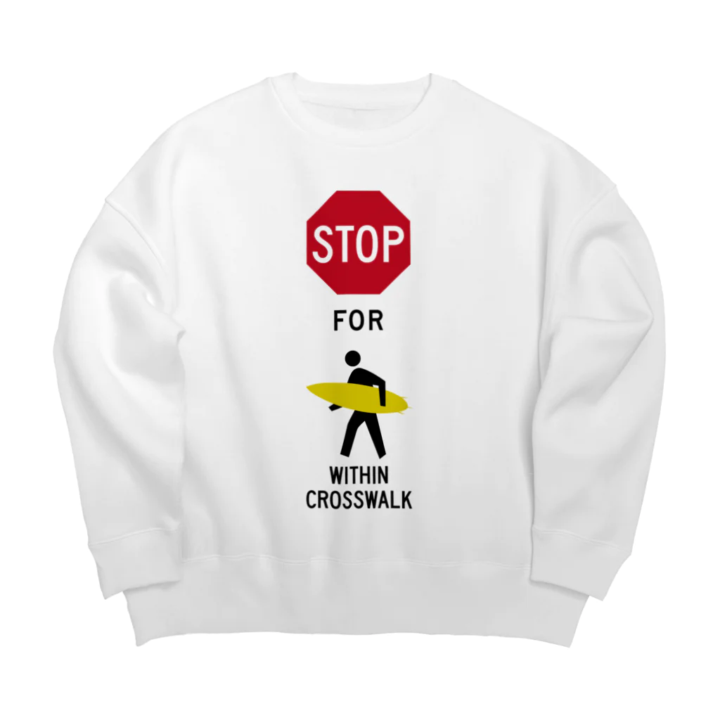 boldandnewのstop for surfer_No.003_fC Big Crew Neck Sweatshirt