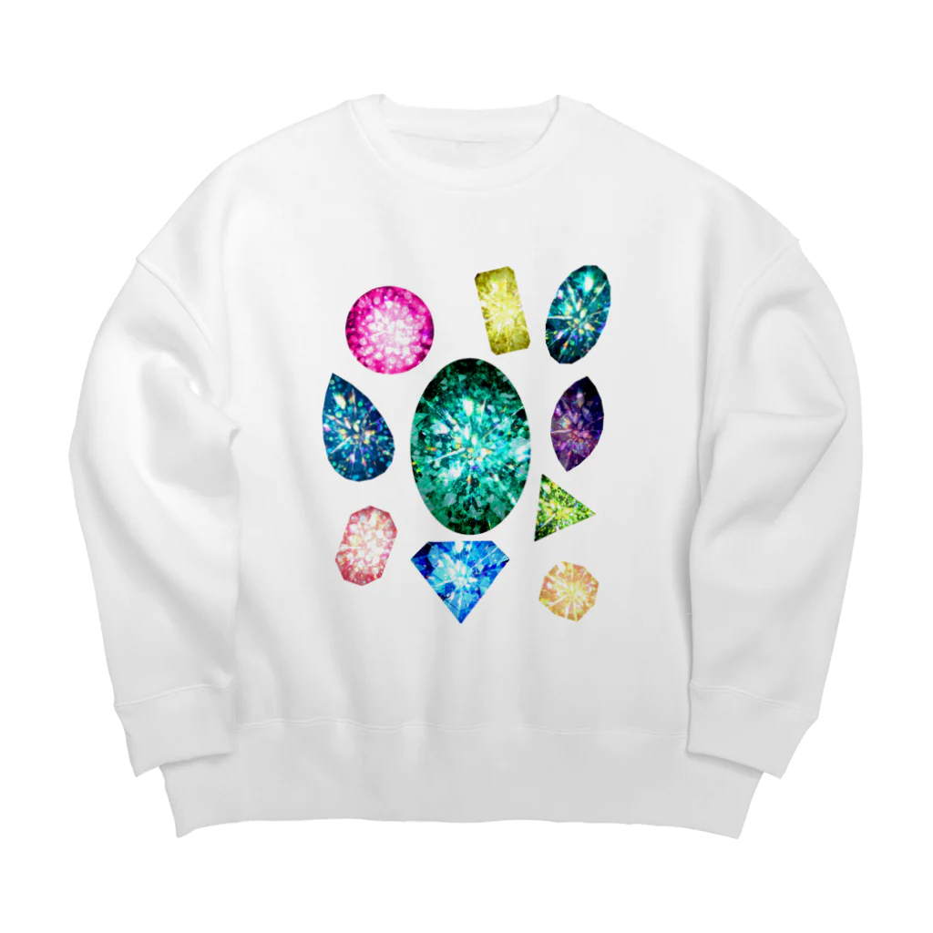 R☆worldの宝石💎 Big Crew Neck Sweatshirt