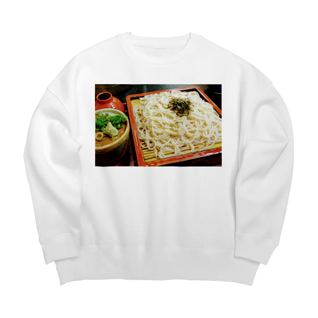 脳みそちゃんの【お蕎麦】脳みそちゃん Big Crew Neck Sweatshirt