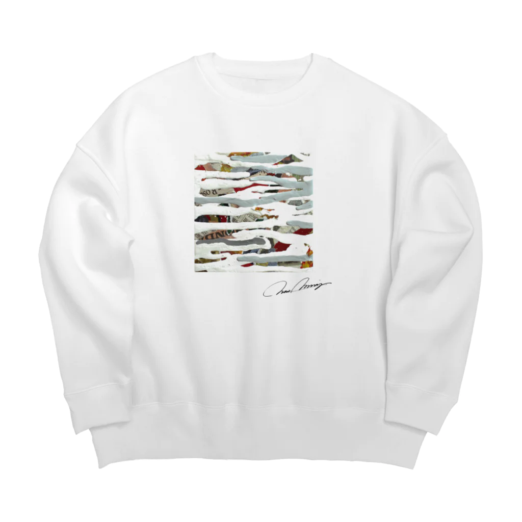 addfuns NAO MORIGOの時の隙間 ブロック バックロゴマーク無し Big Crew Neck Sweatshirt