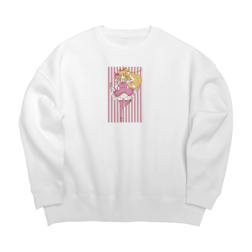 加藤 光雲のｶﾞｵｰ!「・ω・)「 Big Crew Neck Sweatshirt