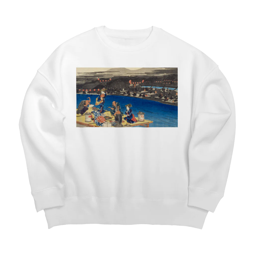 たわたわたの居場所の納涼 Big Crew Neck Sweatshirt