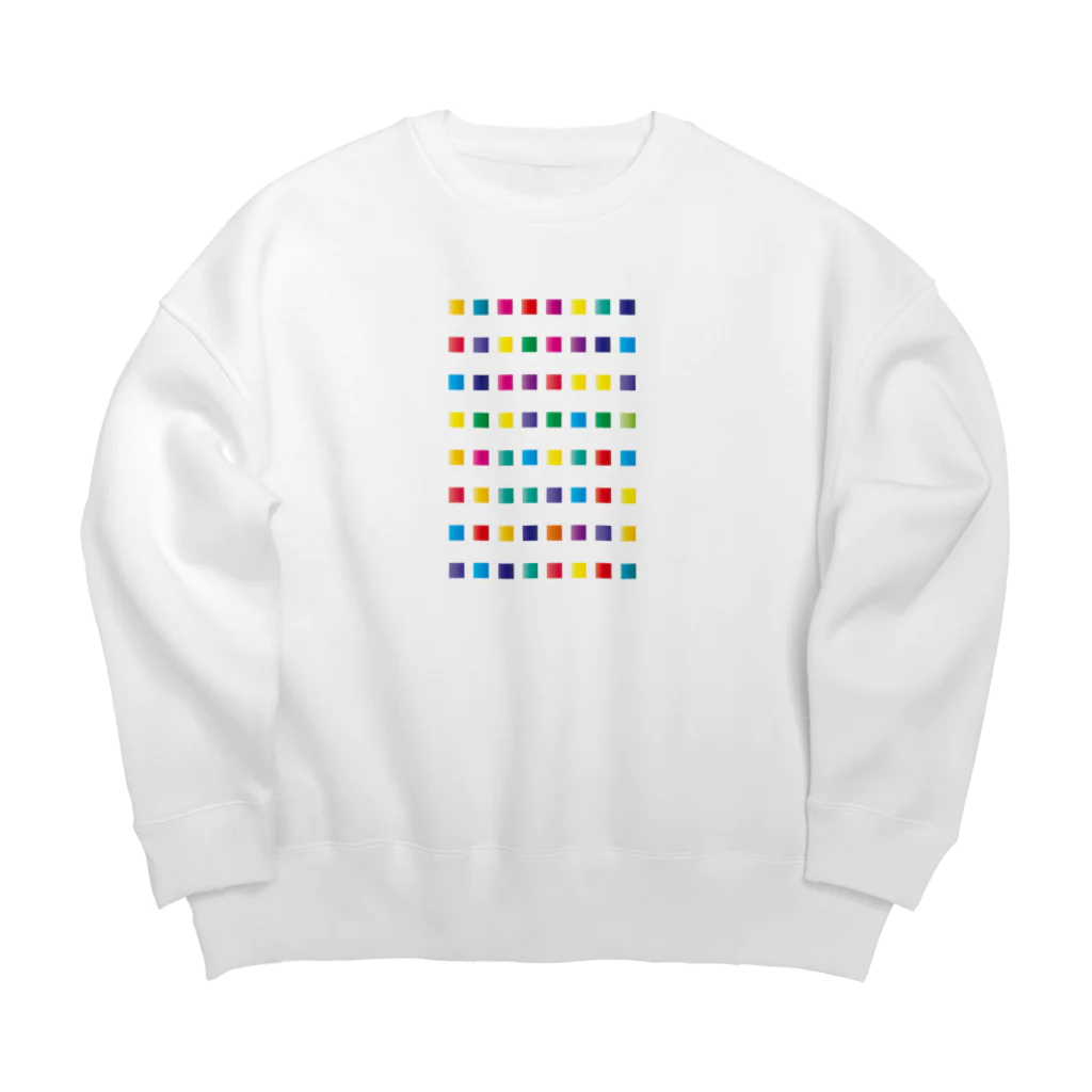 chicodeza by suzuriのアートなカラーチャート Big Crew Neck Sweatshirt