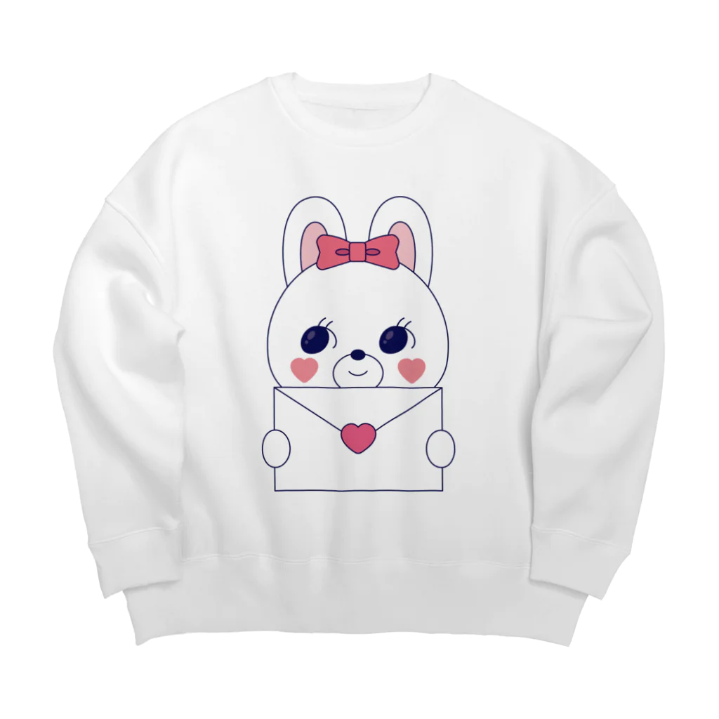 きっちゃんのときめきショップのラブレター Big Crew Neck Sweatshirt