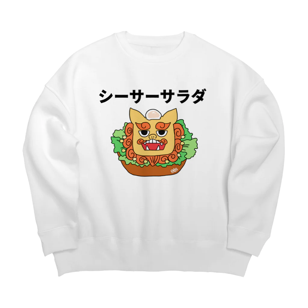 はちよんごのシーサーサラダ Big Crew Neck Sweatshirt