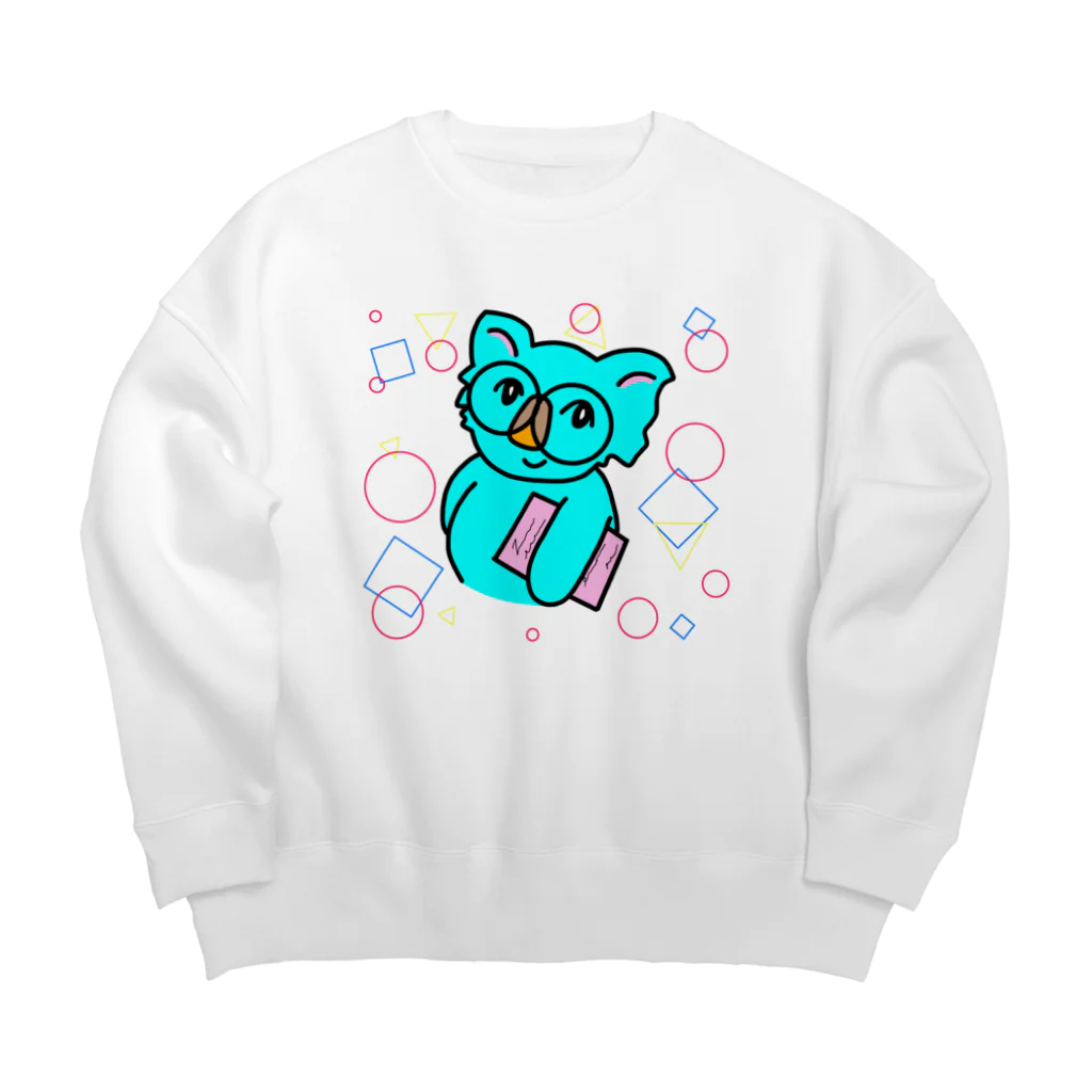 greetenのメガネコアラ先生 Big Crew Neck Sweatshirt