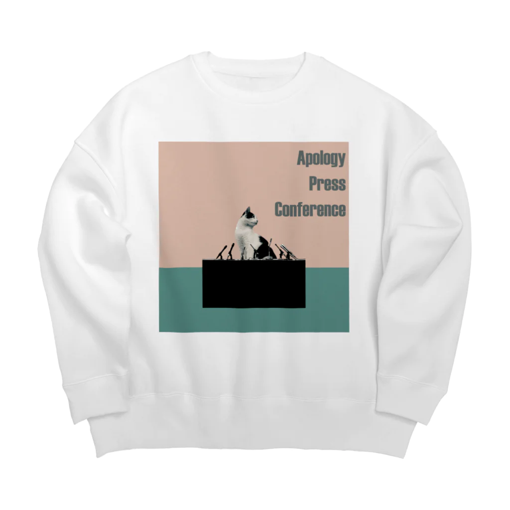 mochyの謝罪会見 Big Crew Neck Sweatshirt