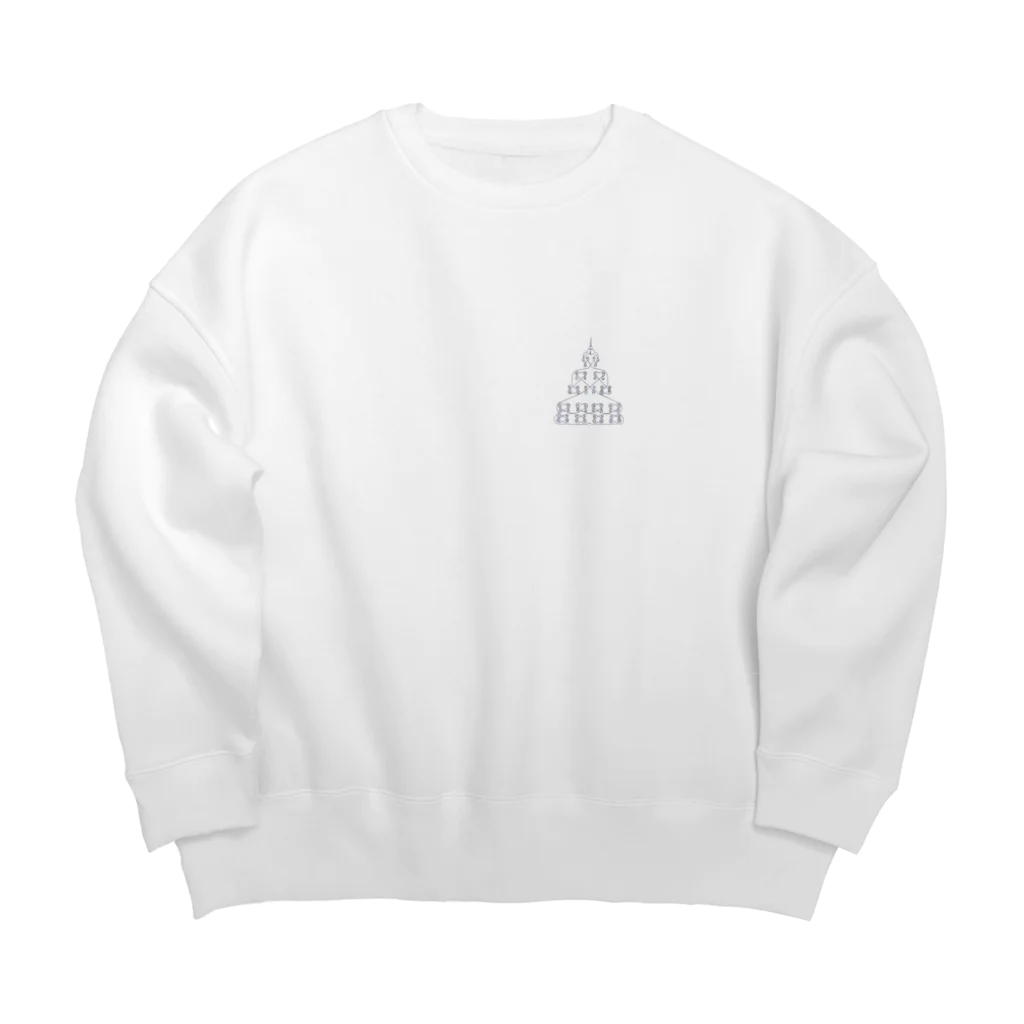 puikkoのサクヤン（タイ伝統の刺青）　ヤント・パッタニミット（ワンポイント） Big Crew Neck Sweatshirt