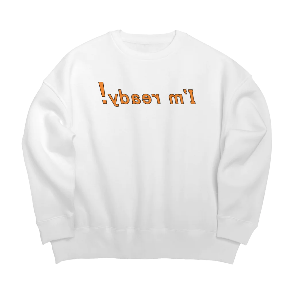 かいほう屋の準備出来てるよ！鏡ﾊﾞｰｼﾞｮﾝ Big Crew Neck Sweatshirt