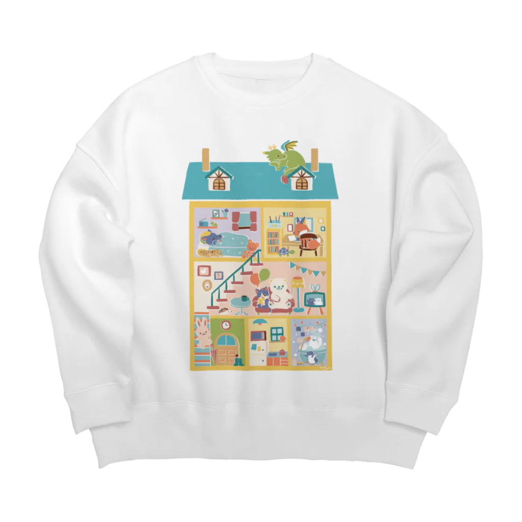 すずきいときちのウェルカム アパートメント Big Crew Neck Sweatshirt