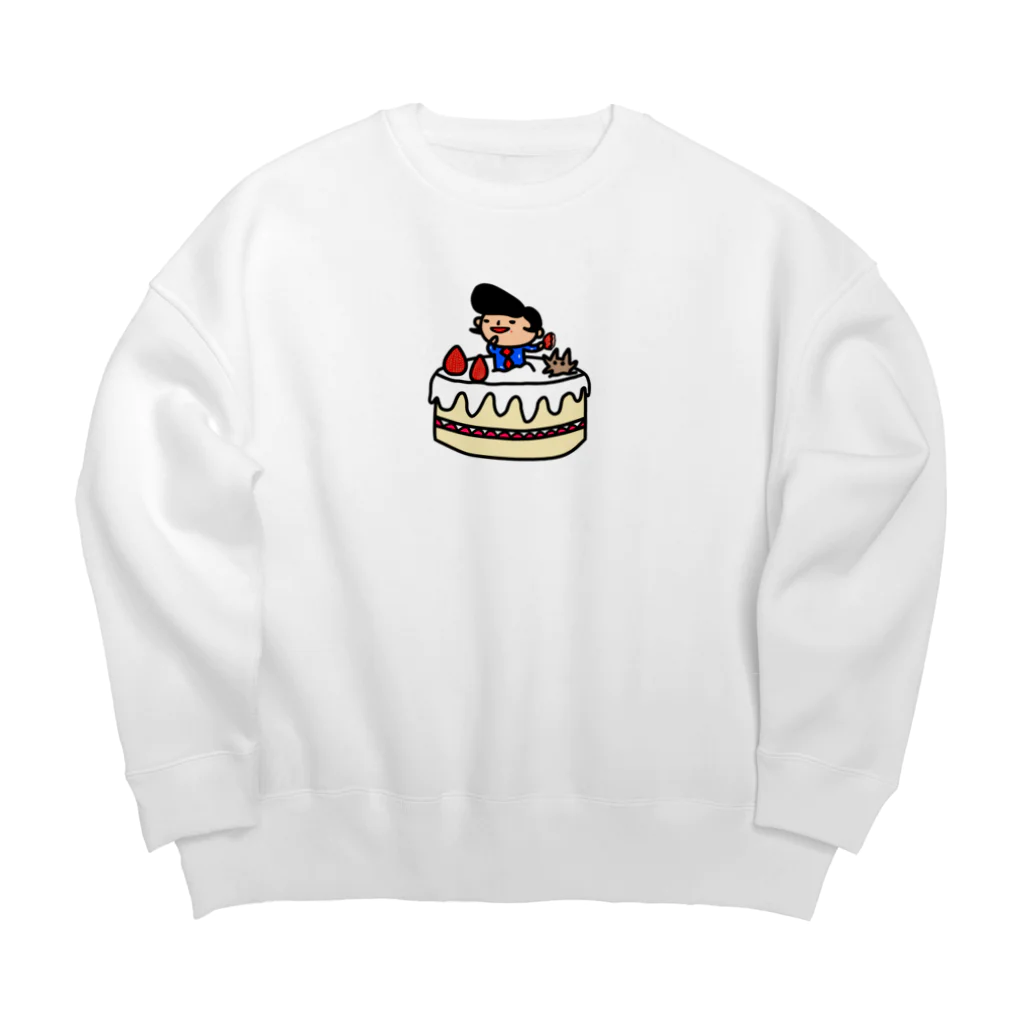 momino studio SHOPのケーキタイム! Big Crew Neck Sweatshirt