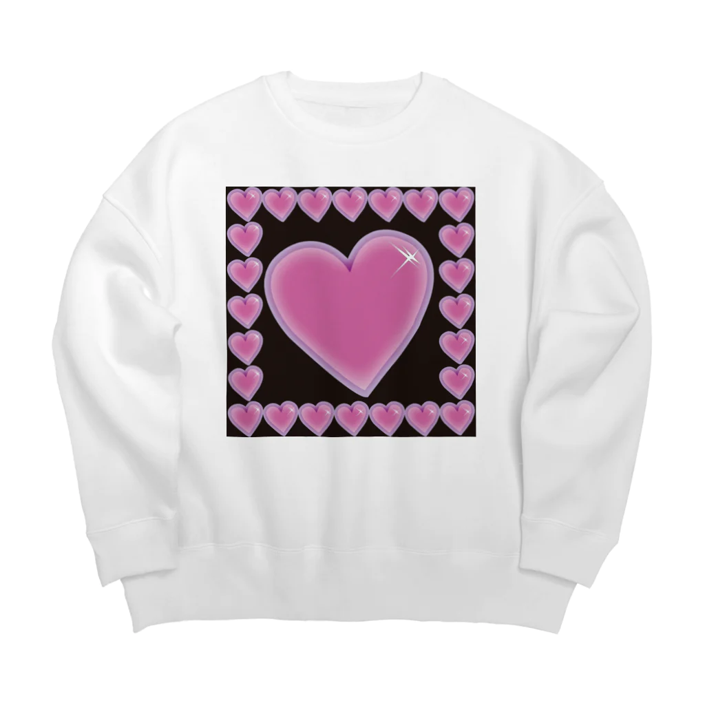 Drecome_Designの【沢山囲まれて】heart harem【逃げ場無し】 Big Crew Neck Sweatshirt