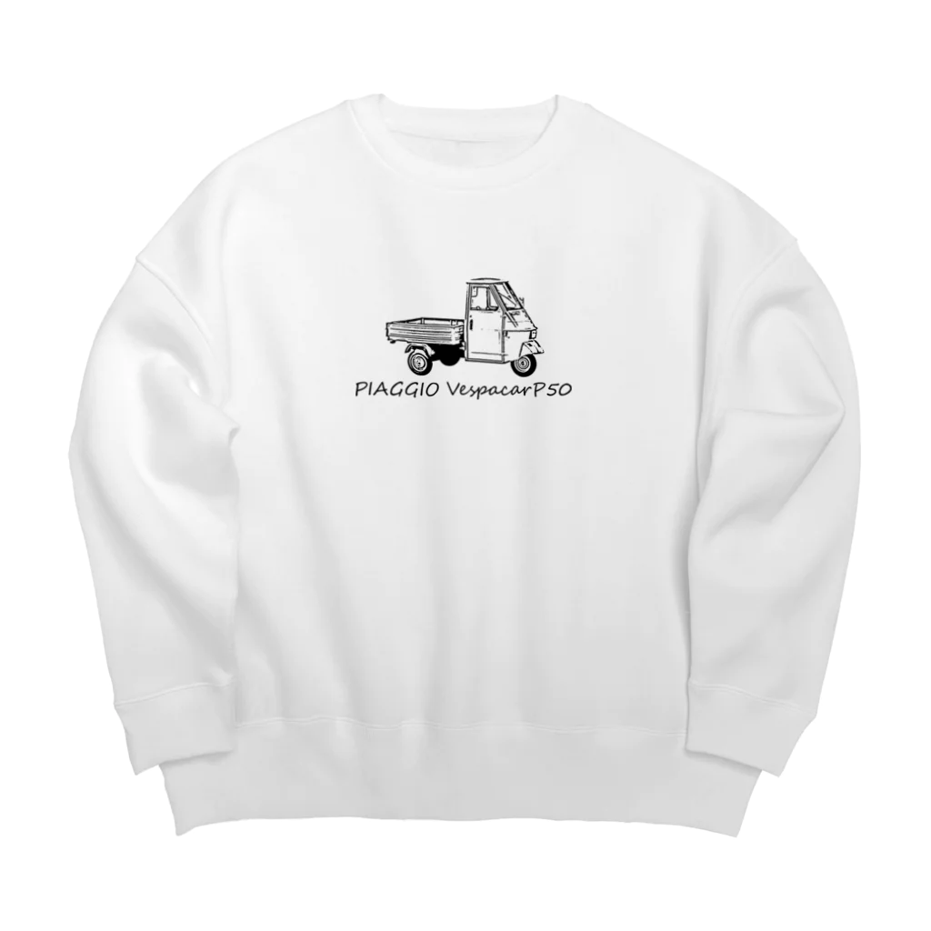 BOYのベスパカーのロゴ Big Crew Neck Sweatshirt