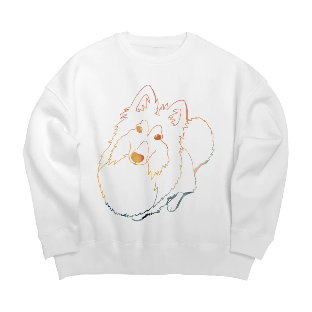 こてつ日誌の【サンプル】オーダーうちの子グッズ Big Crew Neck Sweatshirt