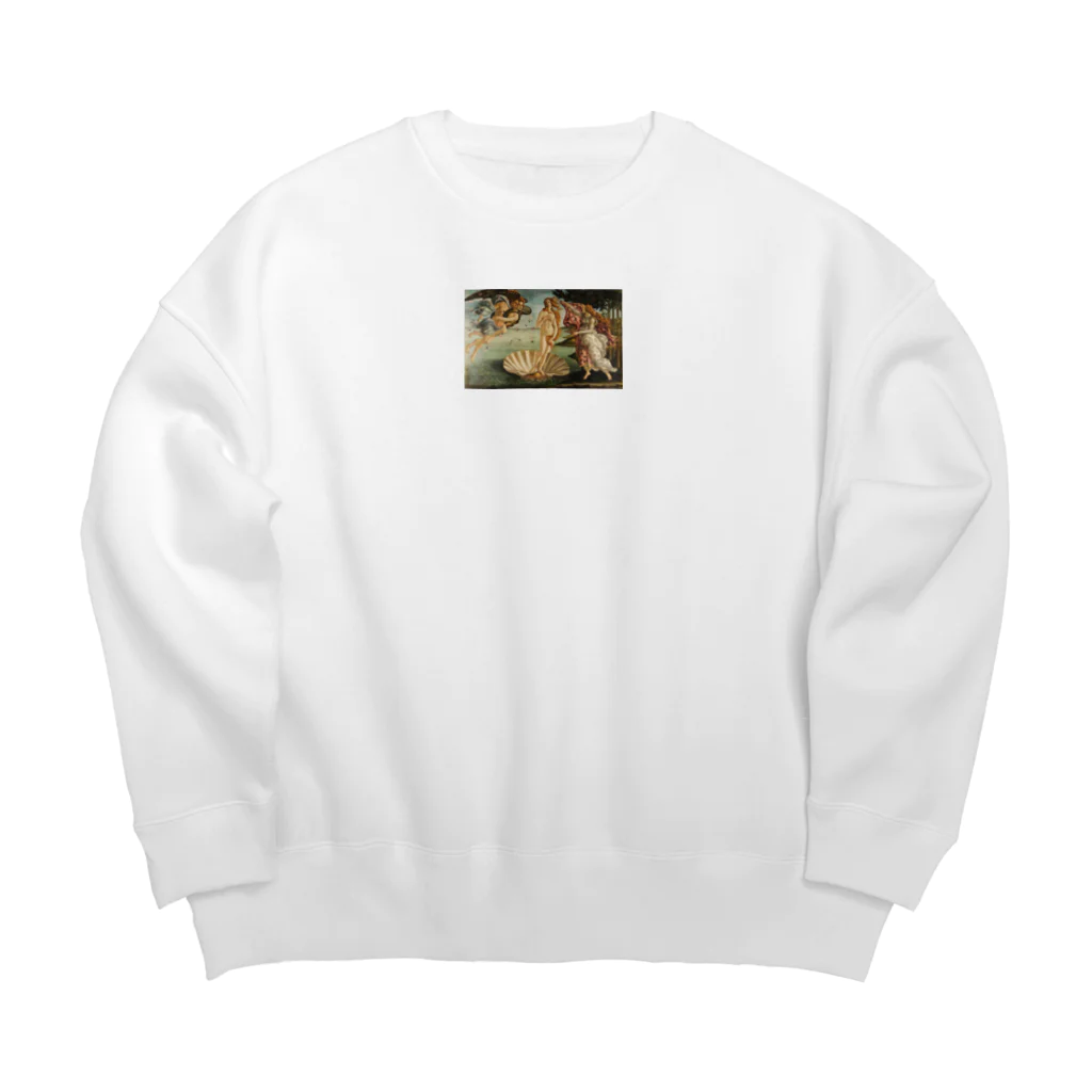 えとーの趣味商品店のボッティチェリ「ヴィーナスの誕生」 Big Crew Neck Sweatshirt