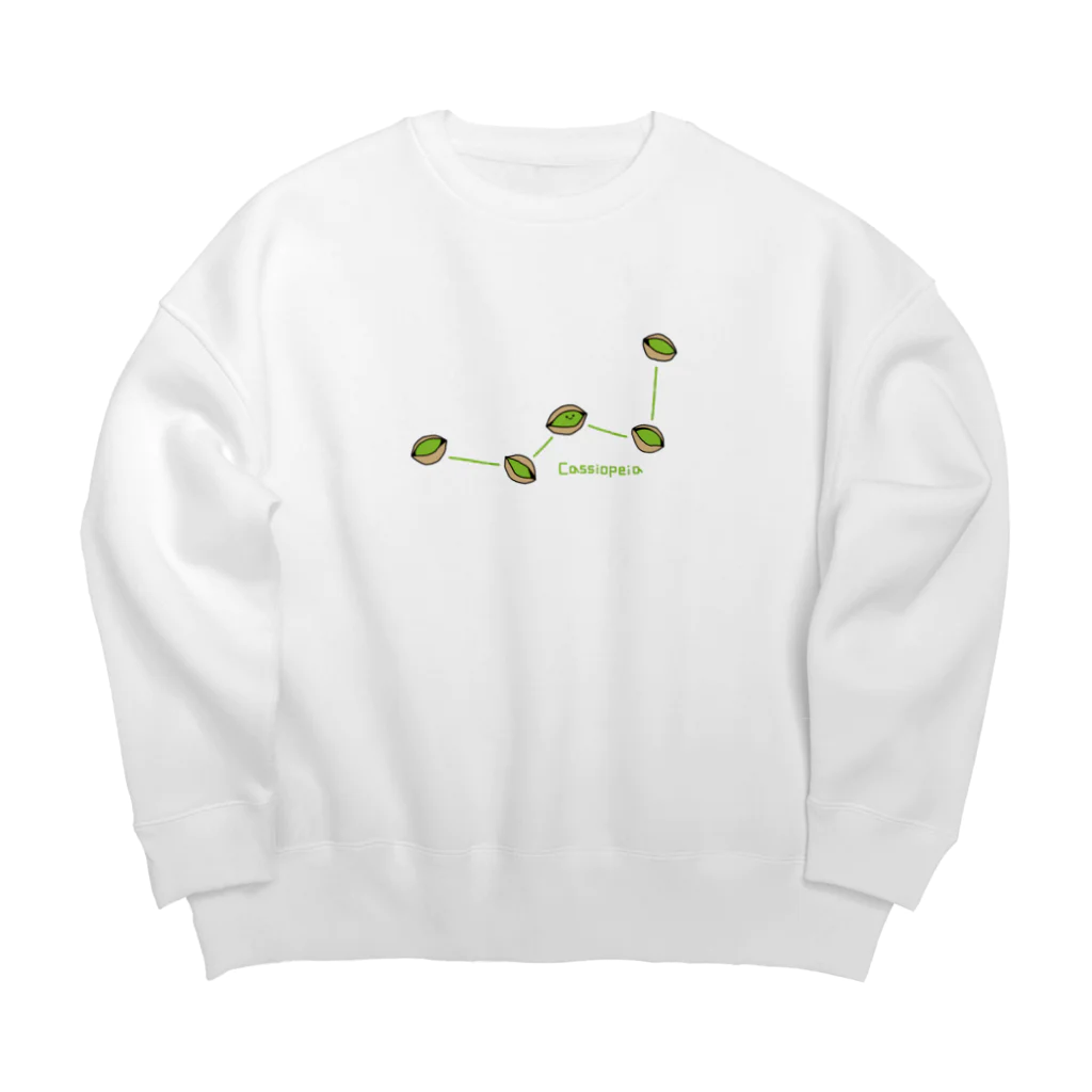 tafu tafuのピスターチオ／カシオペヤ座 Big Crew Neck Sweatshirt