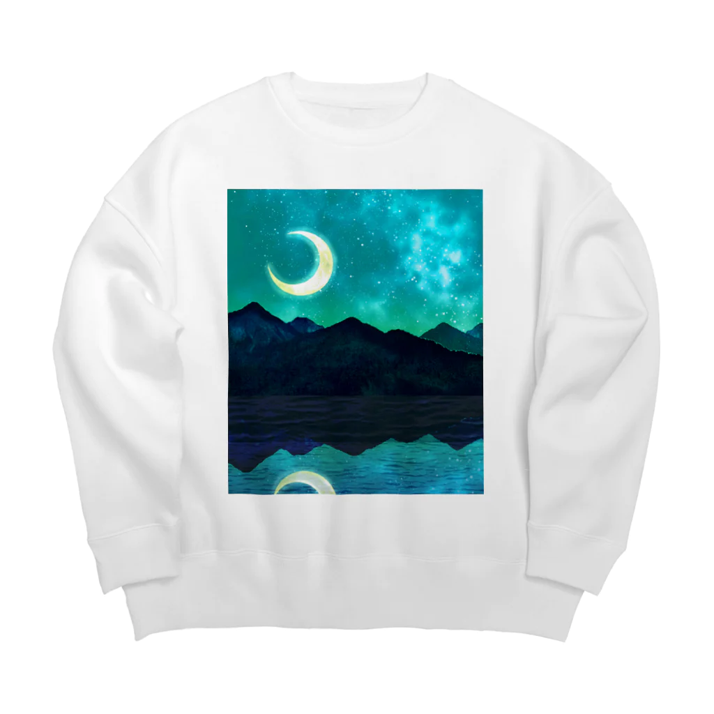 R☆worldの夏の夜空 Big Crew Neck Sweatshirt