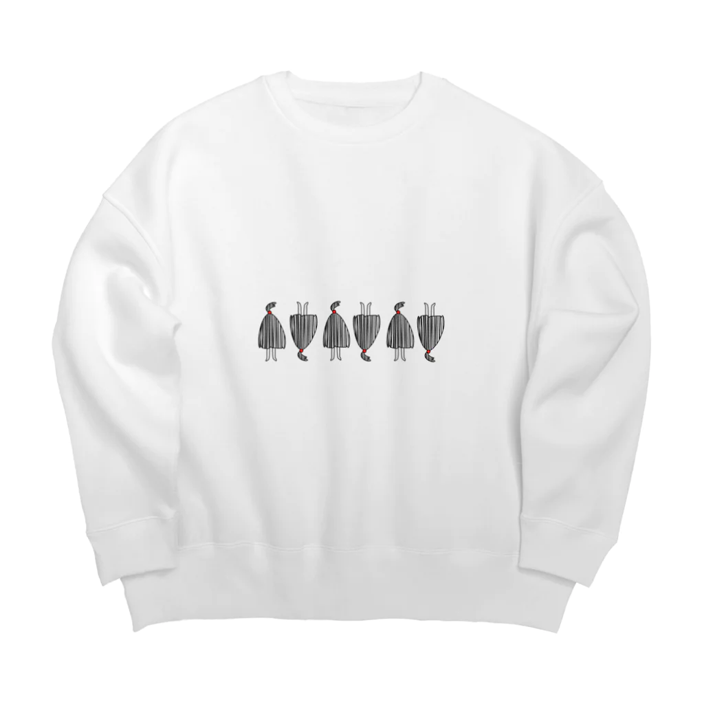 うらめし屋　のザシキワラシ Big Crew Neck Sweatshirt