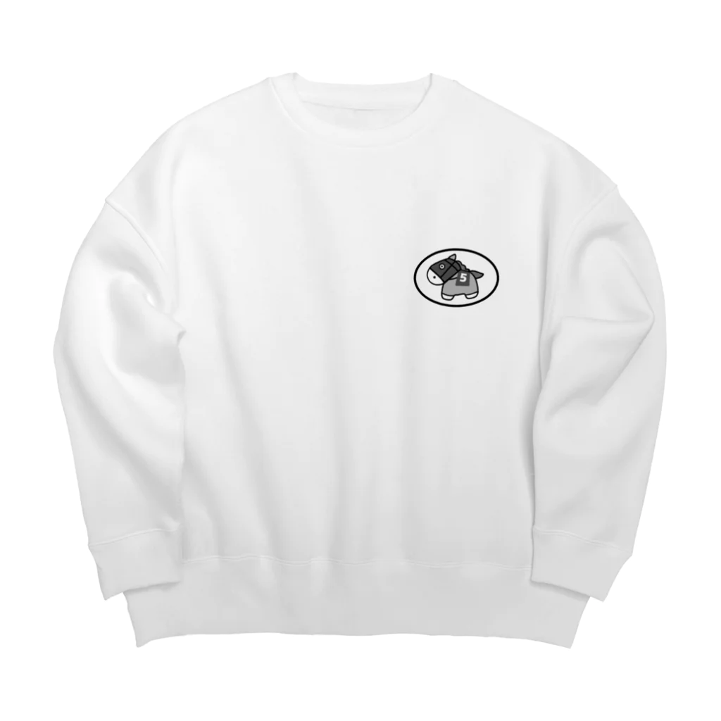 popupepeのビッグチャンスくん（黒文字） Big Crew Neck Sweatshirt