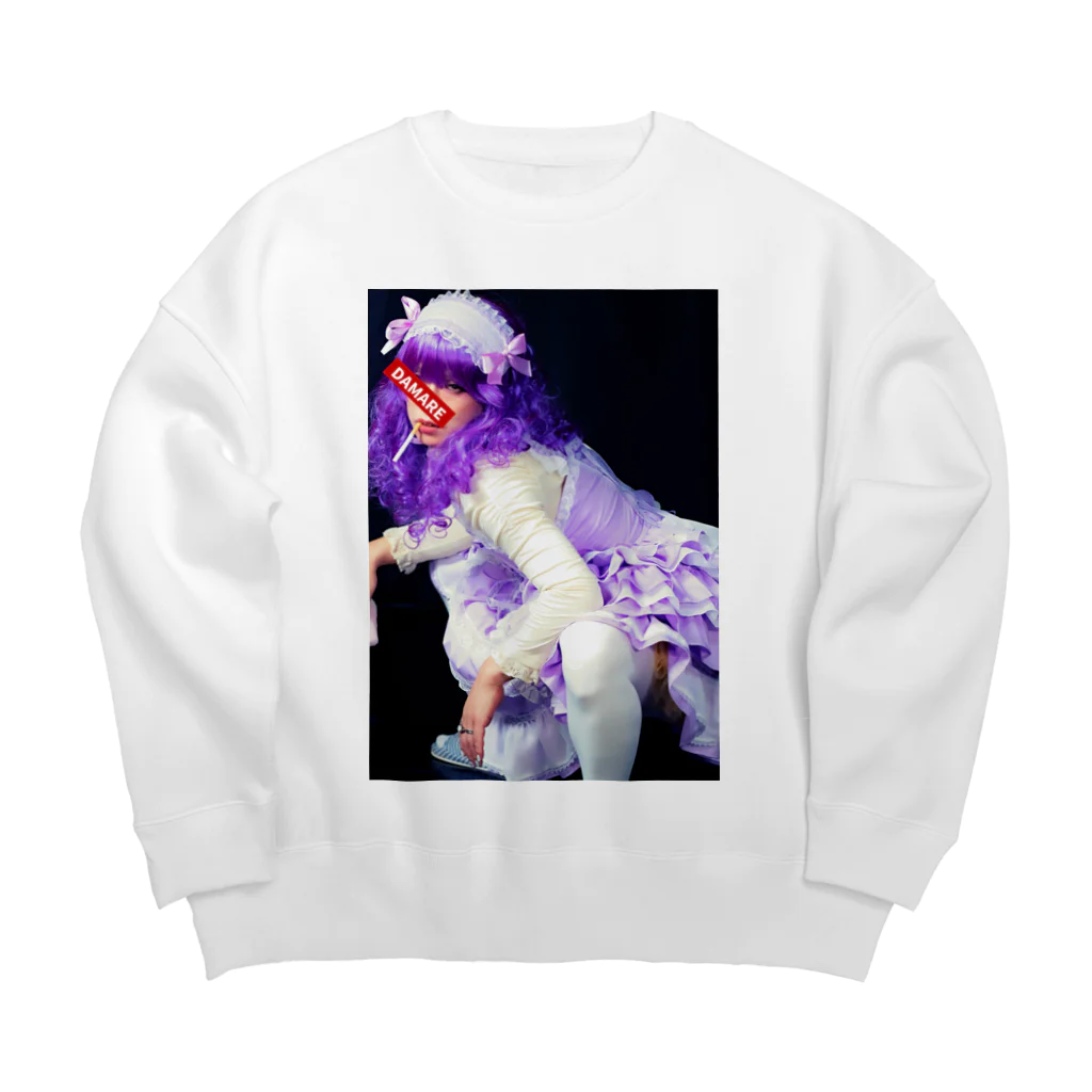 ミューミュー・ゴゴ👻🐍🐙怪談とハンドメイドVの【DAMARE】女装おじさん（ちょいズレ） Big Crew Neck Sweatshirt