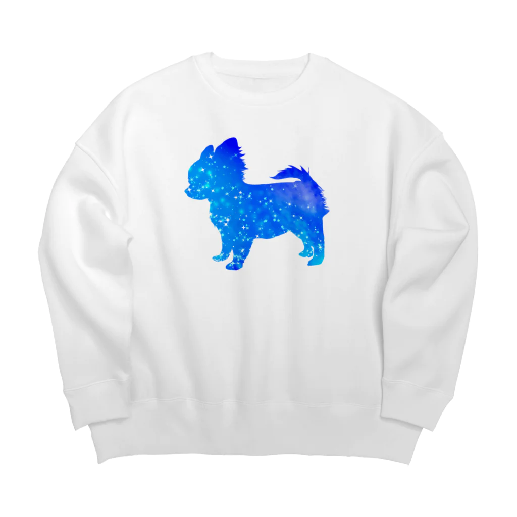 chicodeza by suzuriの星のチワワ Big Crew Neck Sweatshirt